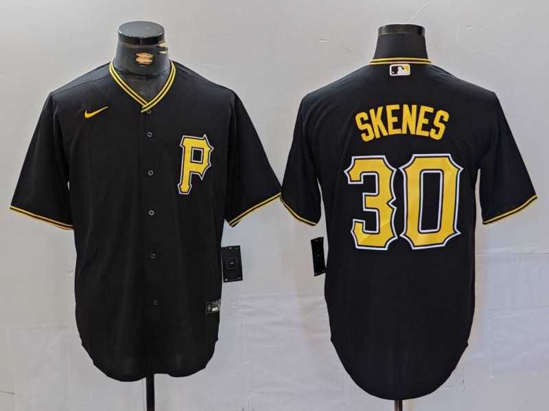 Men%27s Pittsburgh Pirates #30 Paul Skenes Black Stitched MLB Cool Base Nike Jersey->pittsburgh pirates->MLB Jersey